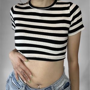 New Without Tag Better Be Stripped Crop Top